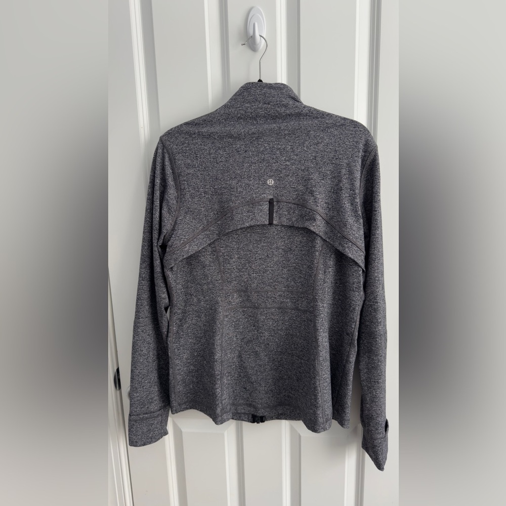 Lululemon Define Jacket Luon Heathered Black Size 16 - Picture 2 of 3